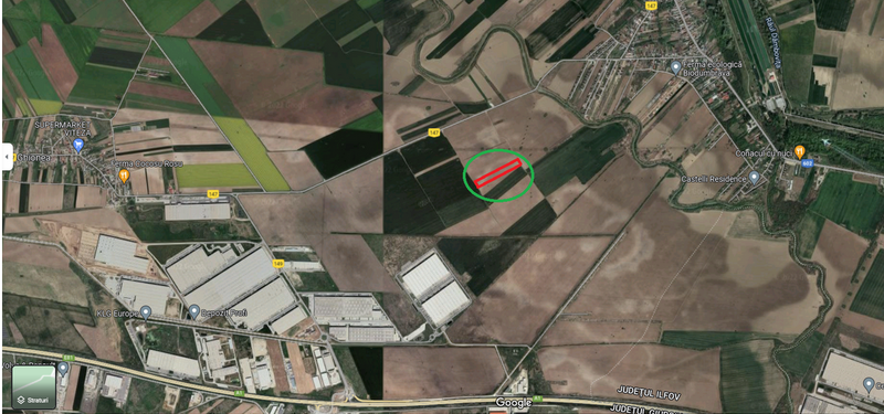 Bolintin Deal, Joita, Autostrada A1 CTPark, teren